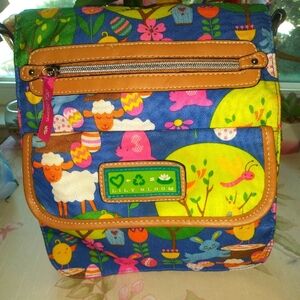 🐈LILY BLOOM Crossbody Tablet Case PURSE Padded Pocket animal and Floral